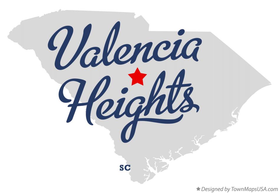 Map of Valencia Heights South Carolina SC