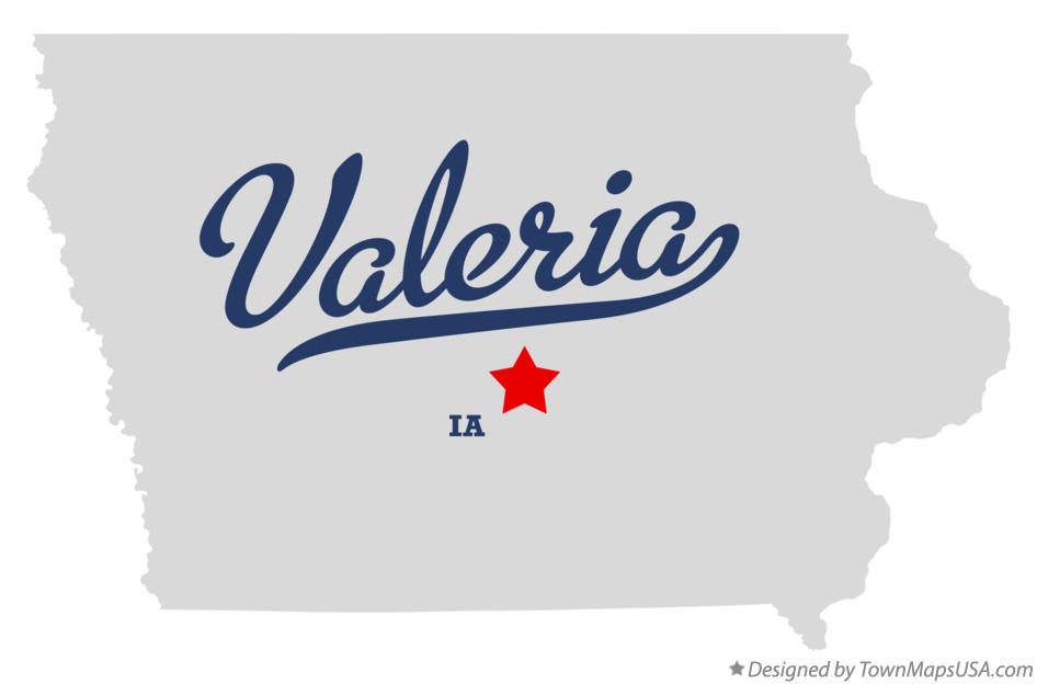 Map of Valeria Iowa IA