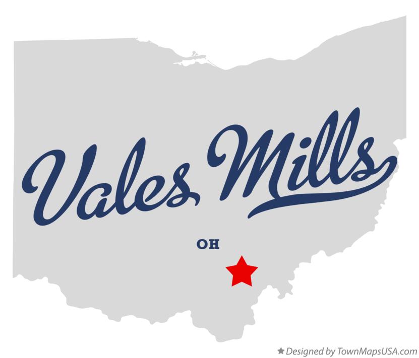 Map of Vales Mills Ohio OH