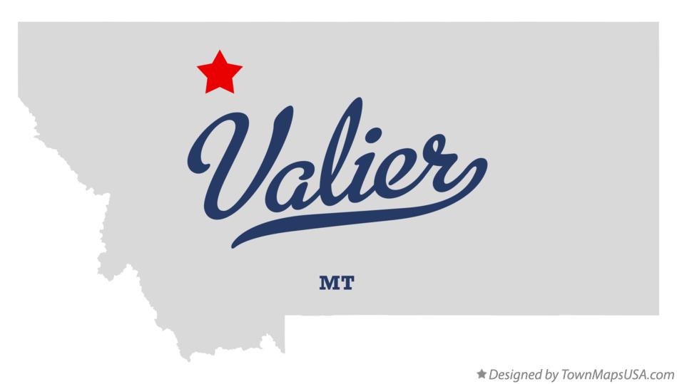 Map of Valier Montana MT