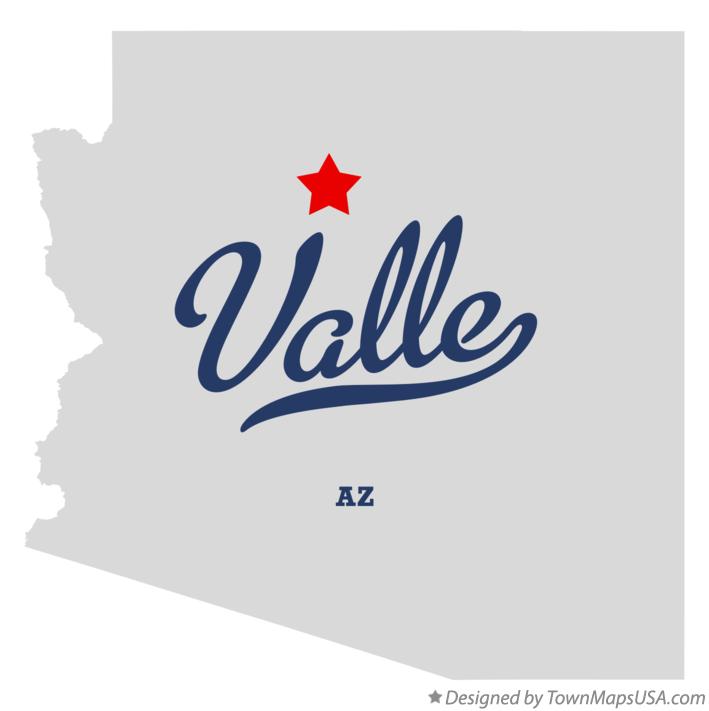 Map of Valle Arizona AZ