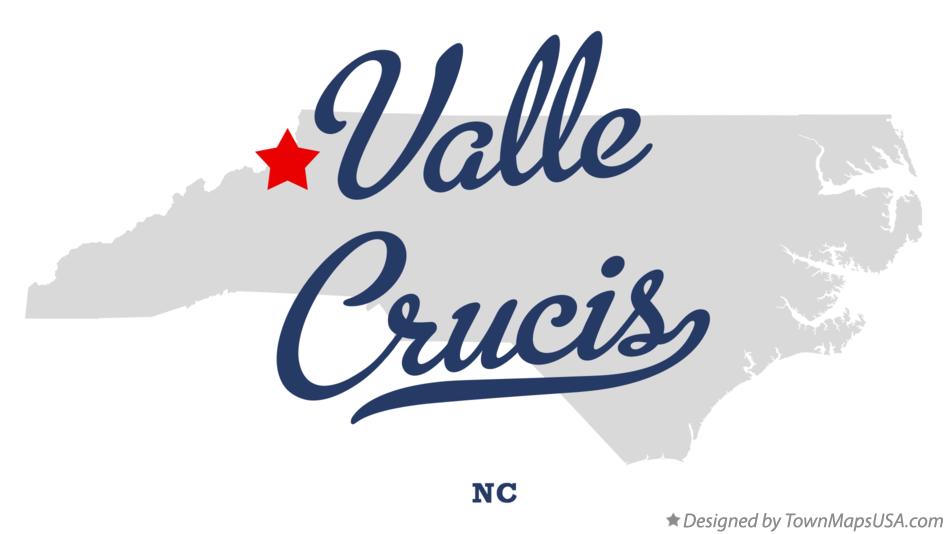 Map of Valle Crucis North Carolina NC
