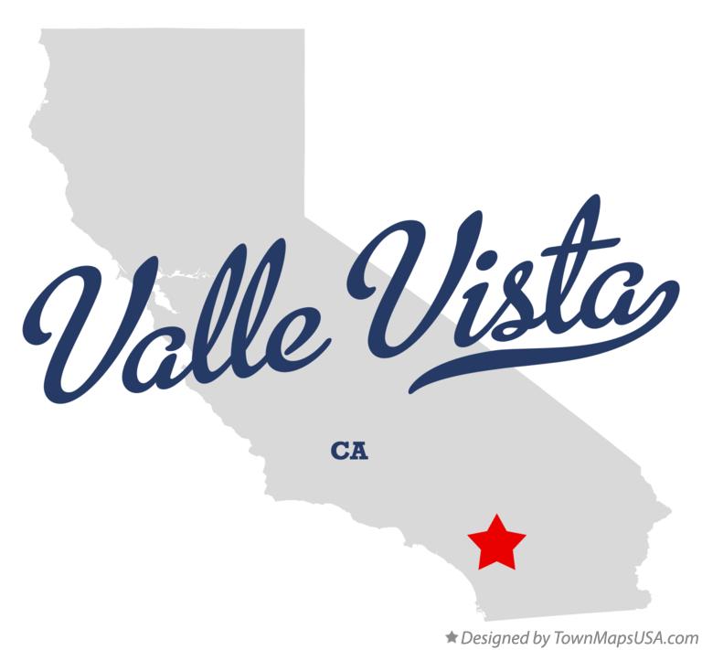 Map of Valle Vista California CA