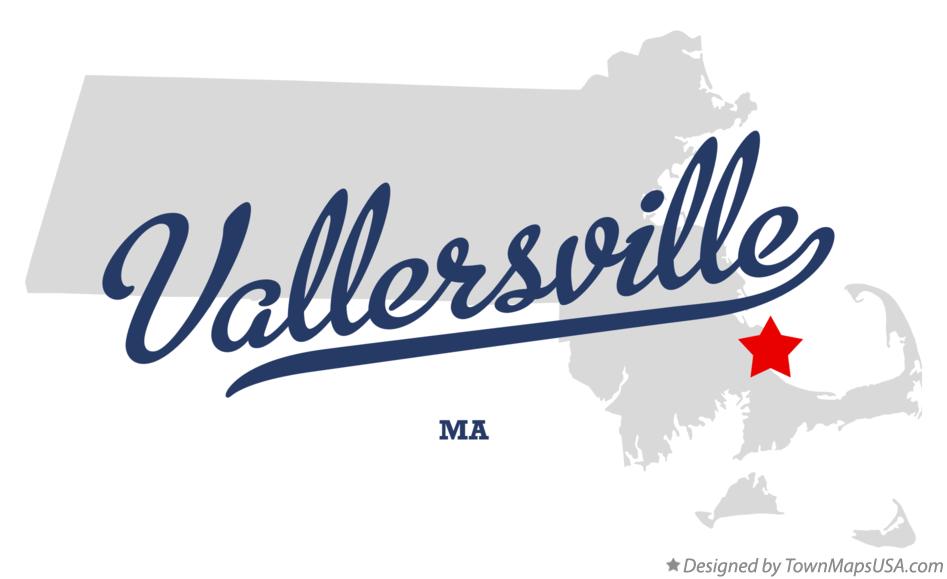 Map of Vallersville Massachusetts MA