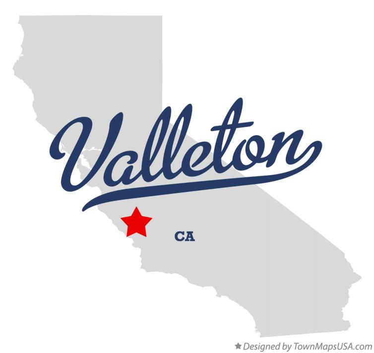 Map of Valleton California CA