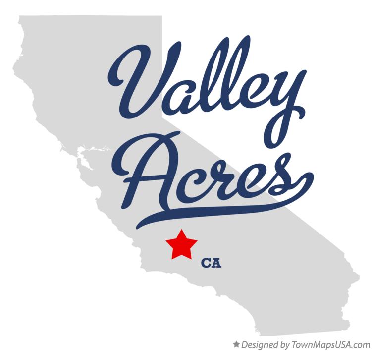 Map of Valley Acres California CA
