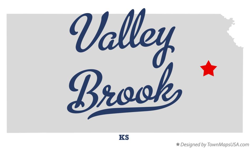 Map of Valley Brook Kansas KS