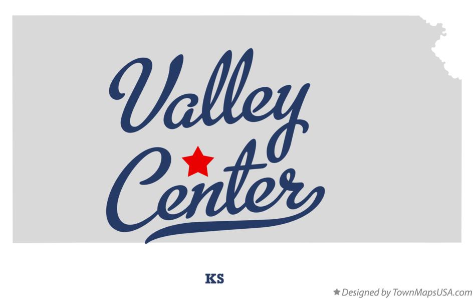 Map of Valley Center Kansas KS