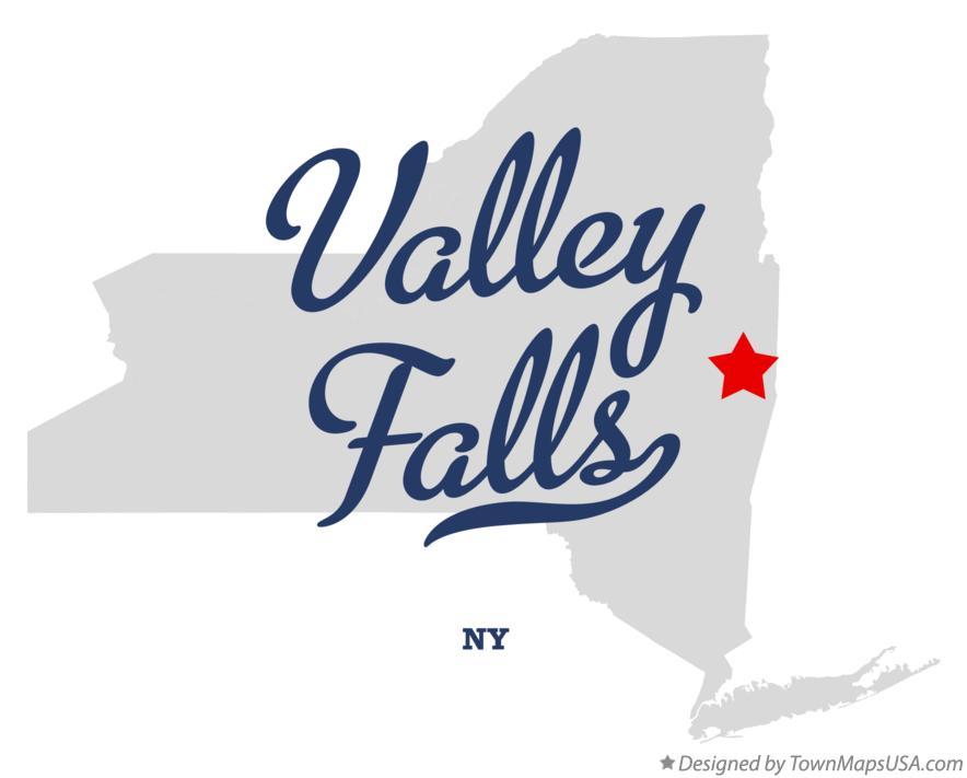 Map of Valley Falls New York NY