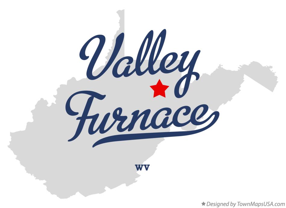 Map of Valley Furnace West Virginia WV