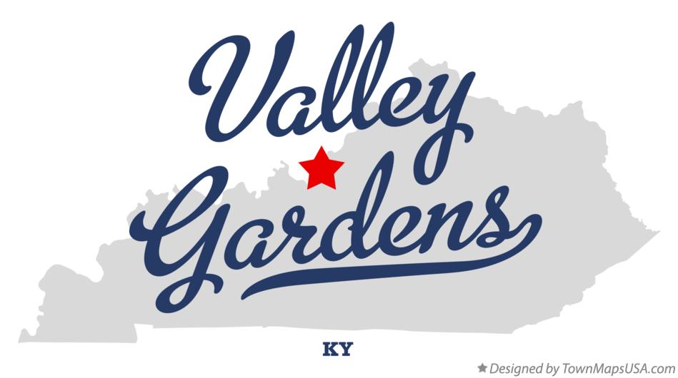 Map of Valley Gardens Kentucky KY