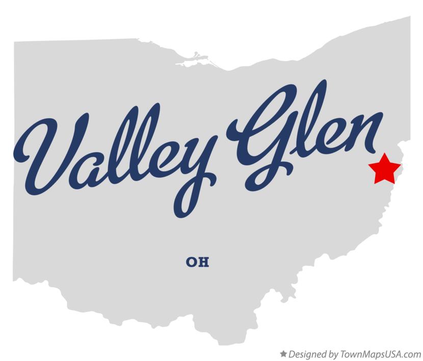 Map of Valley Glen Ohio OH