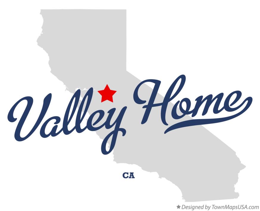 Map of Valley Home California CA