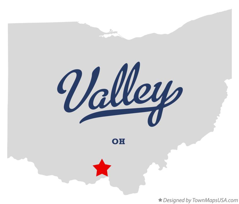 Map of Valley Ohio OH