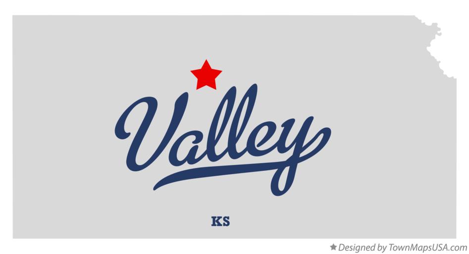 Map of Valley Kansas KS