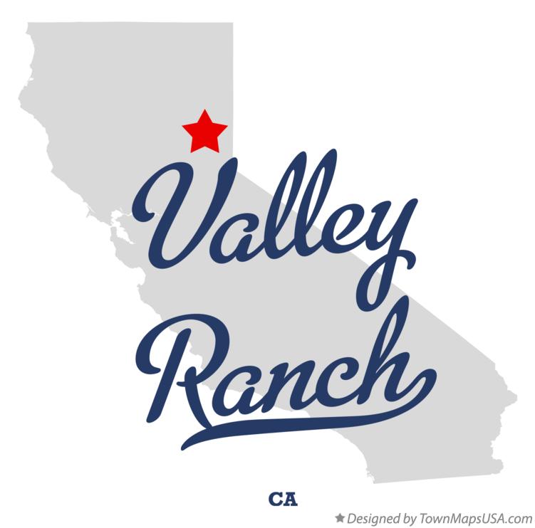 Map of Valley Ranch California CA