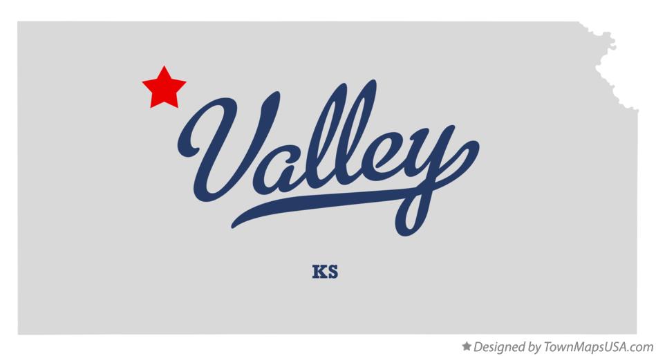 Map of Valley Kansas KS