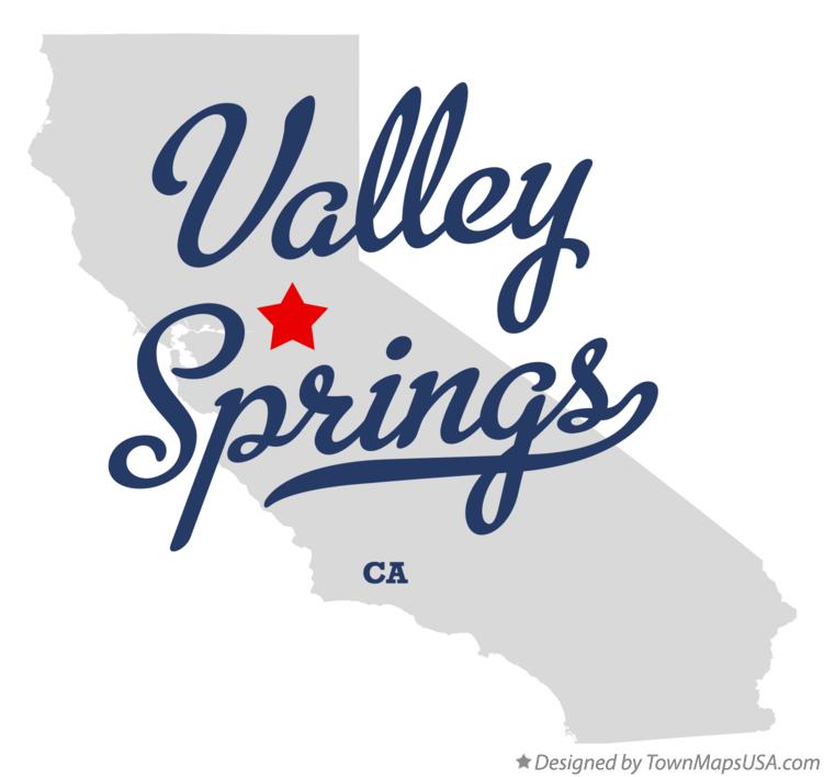 Map of Valley Springs California CA