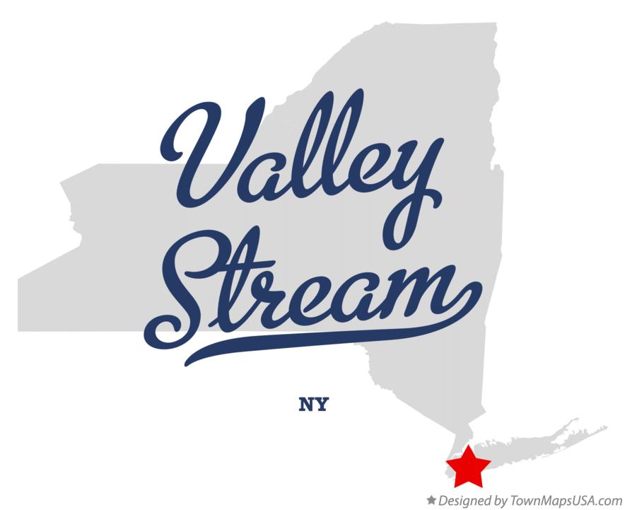 Map of Valley Stream New York NY