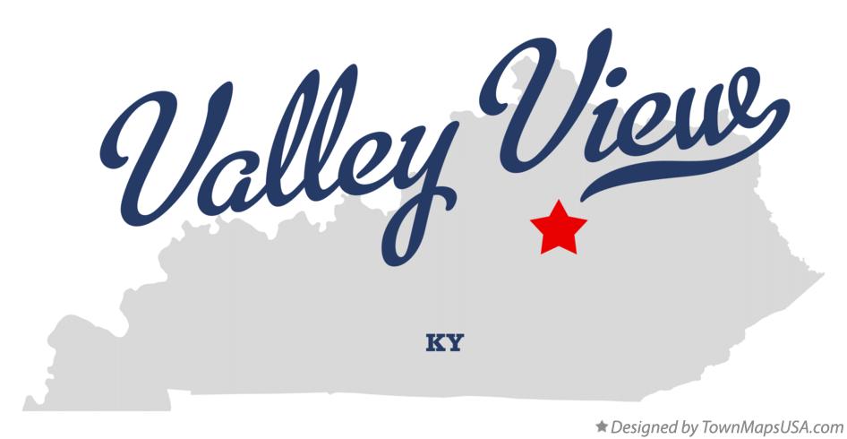 Map of Valley View Kentucky KY