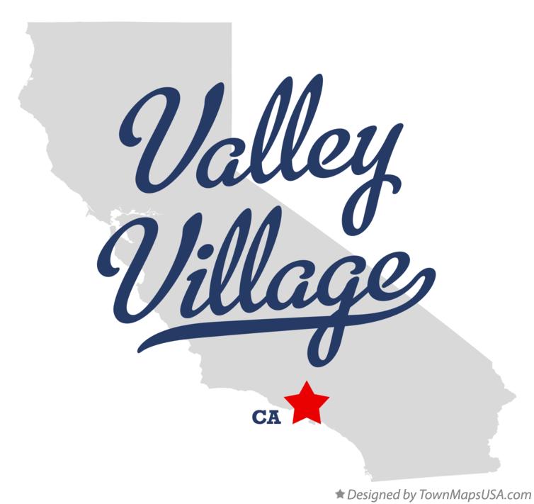 Map of Valley Village California CA