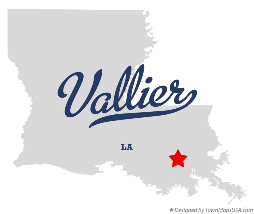 Map of Vallier Louisiana LA