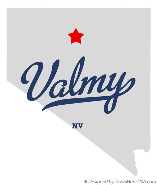 Map of Valmy Nevada NV