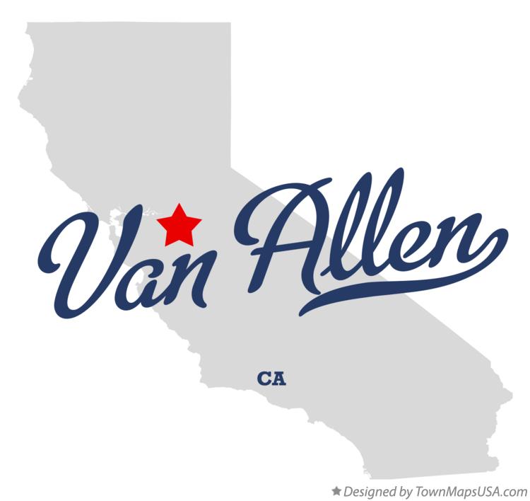 Map of Van Allen California CA