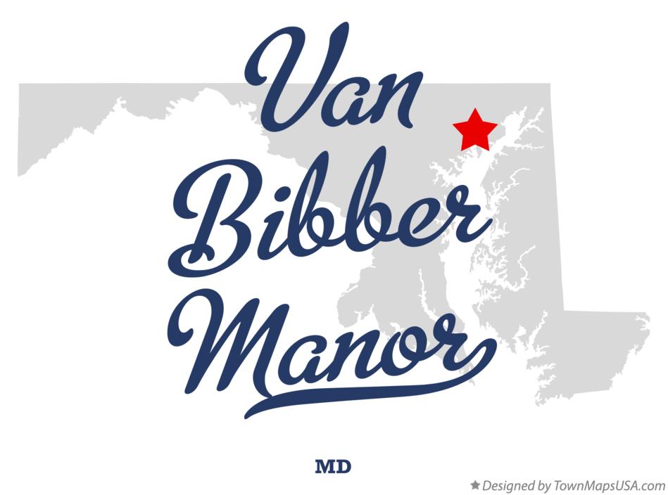 Map of Van Bibber Manor Maryland MD