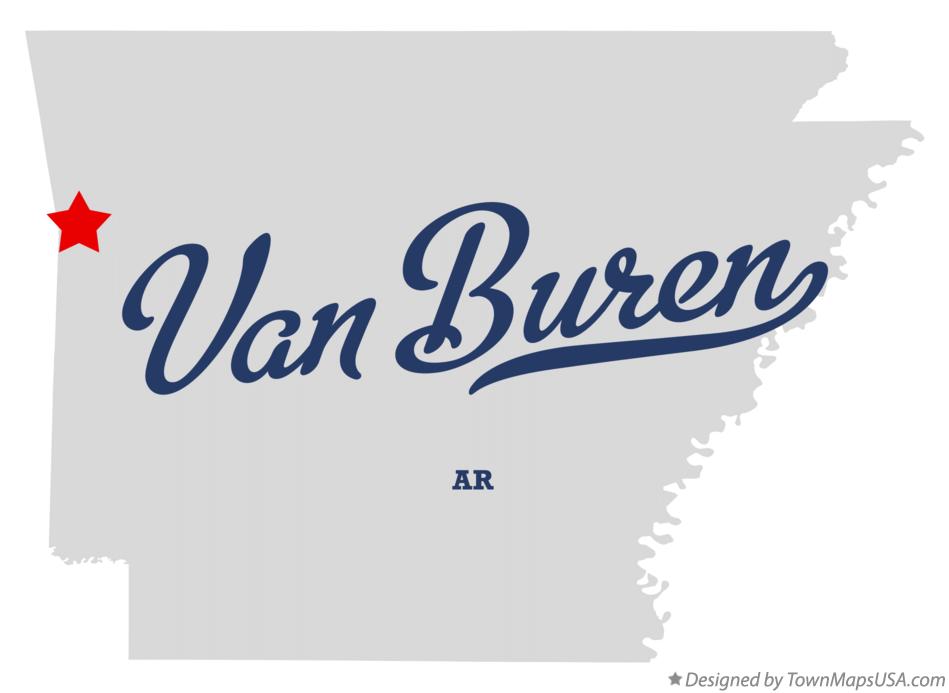 Map of Van Buren Arkansas AR