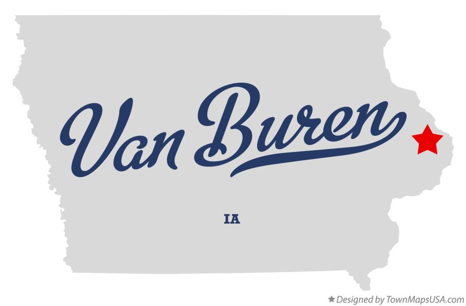 Map of Van Buren Iowa IA