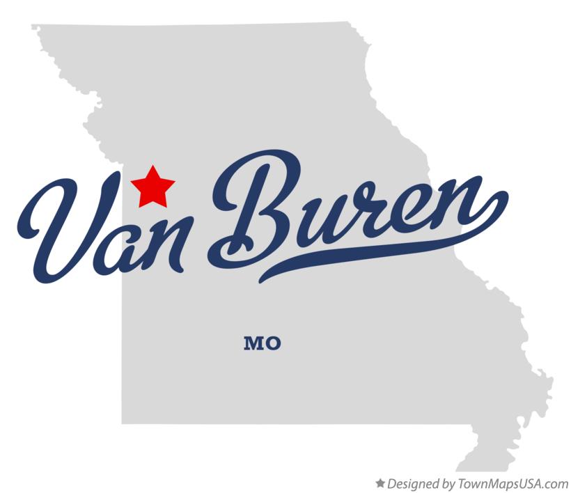Map of Van Buren Missouri MO