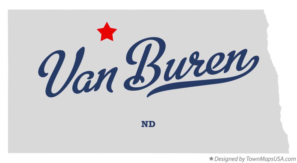 Map of Van Buren North Dakota ND