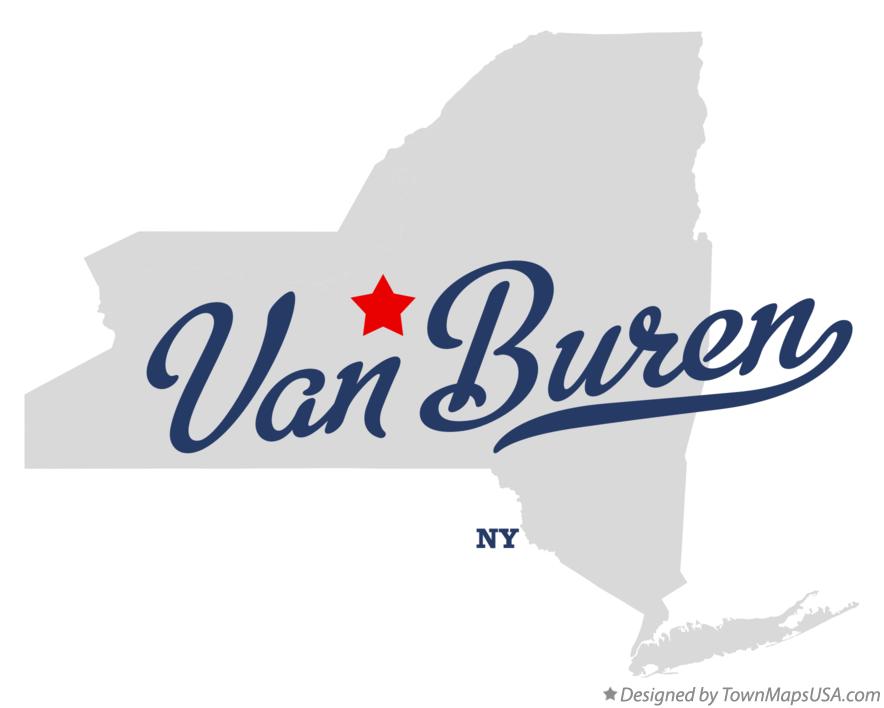 Map of Van Buren New York NY