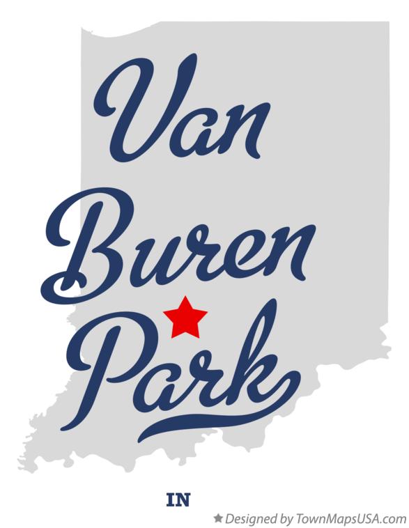 Map of Van Buren Park Indiana IN