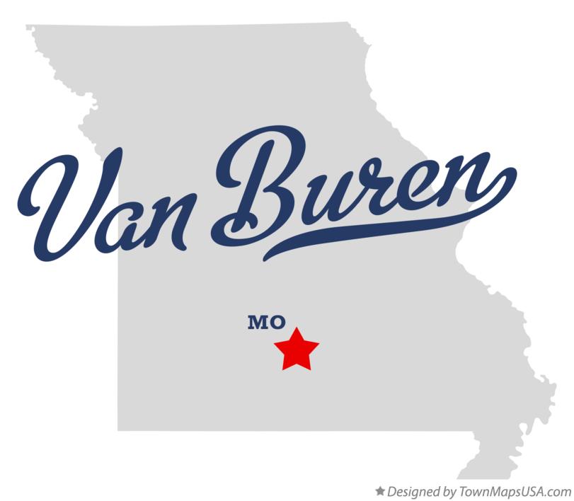 Map of Van Buren Missouri MO