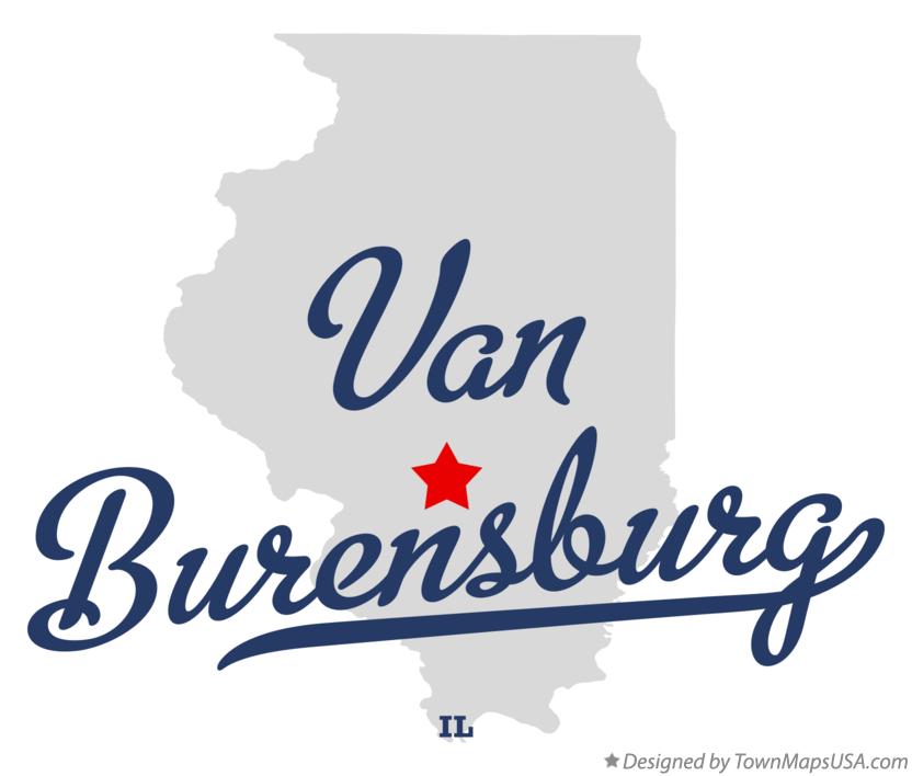 Map of Van Burensburg Illinois IL