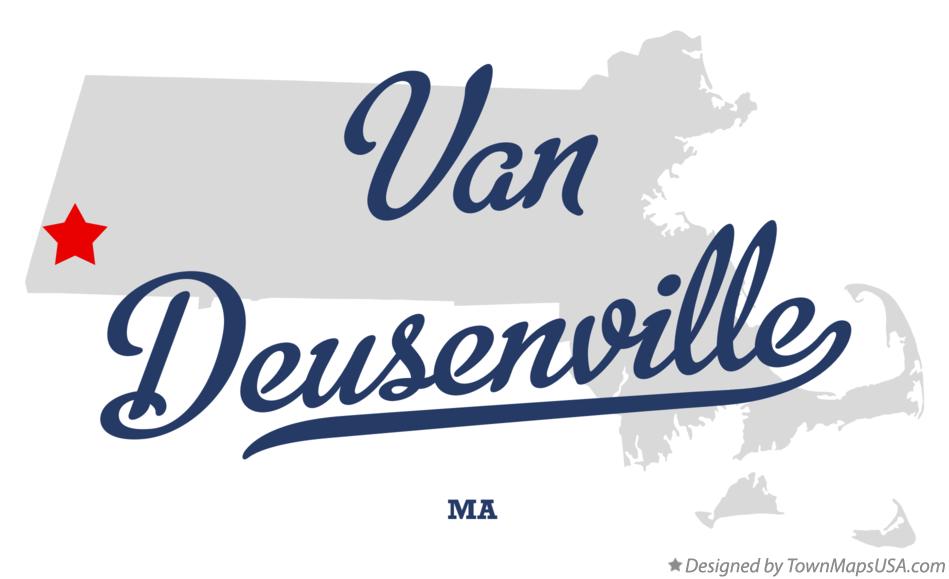 Map of Van Deusenville Massachusetts MA