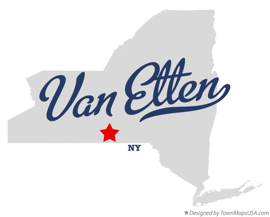Map of Van Etten New York NY
