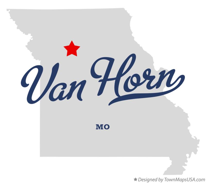 Map of Van Horn Missouri MO