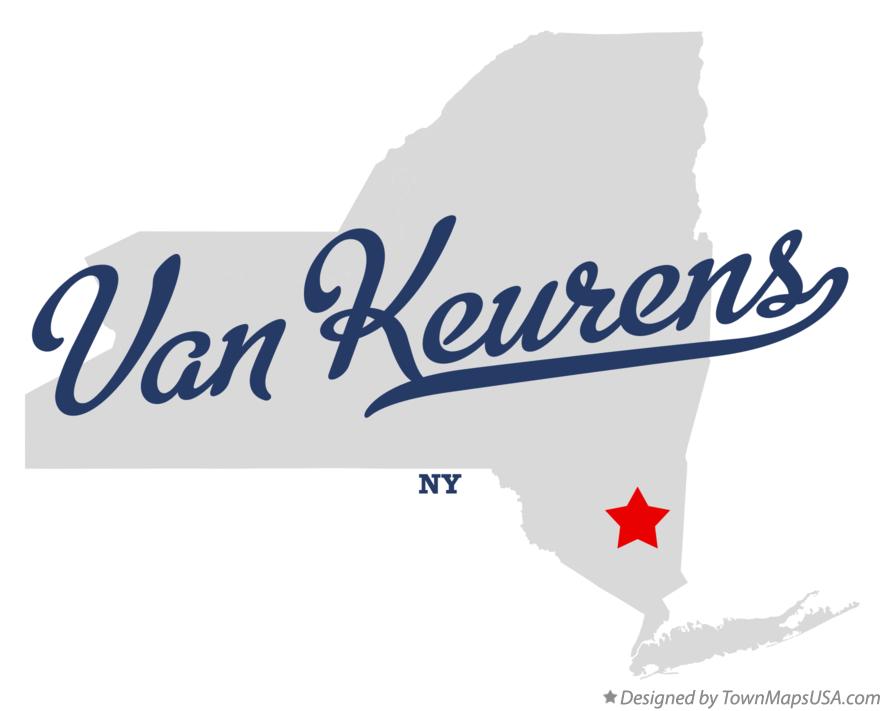 Map of Van Keurens New York NY