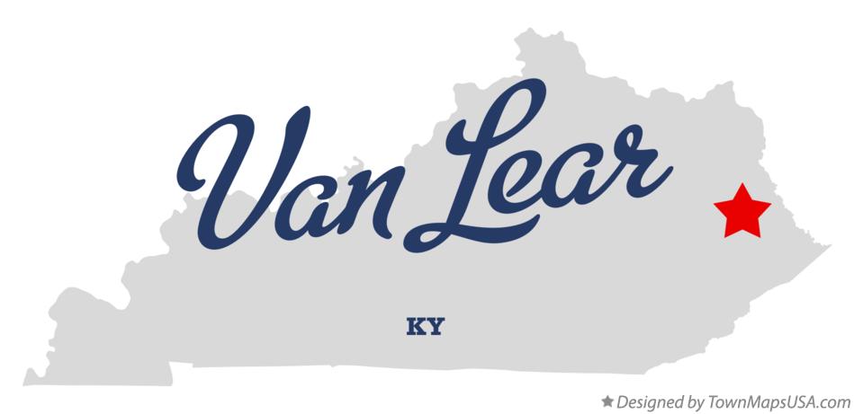 Map of Van Lear Kentucky KY