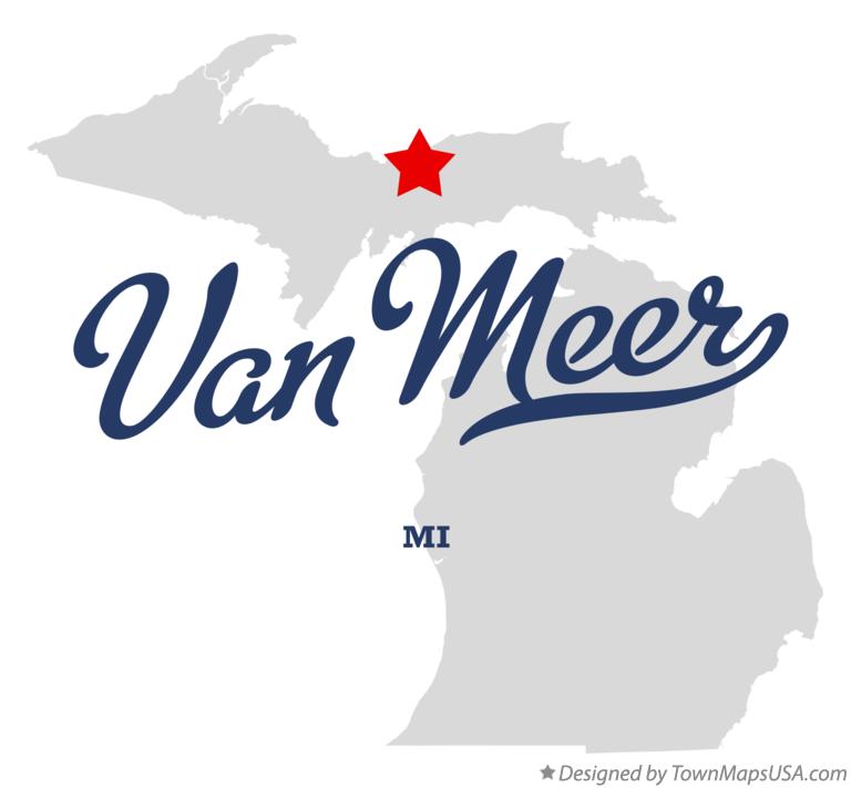 Map of Van Meer Michigan MI