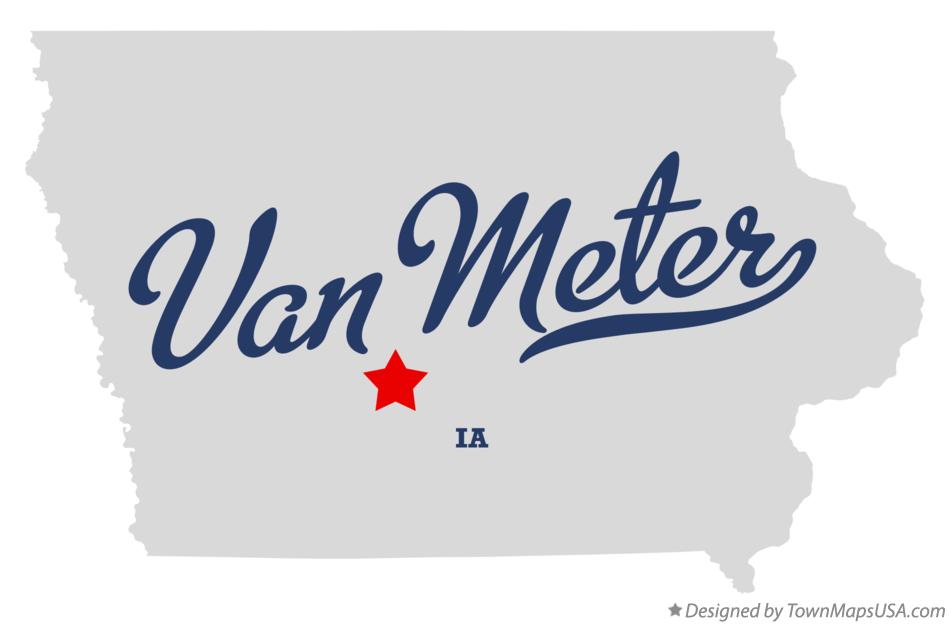 Map of Van Meter Iowa IA