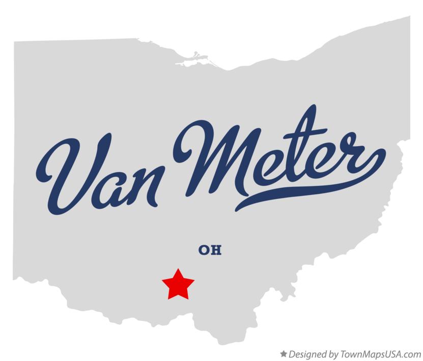 Map of Van Meter Ohio OH