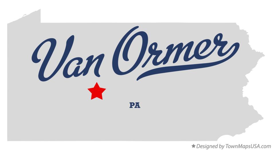 Map of Van Ormer Pennsylvania PA