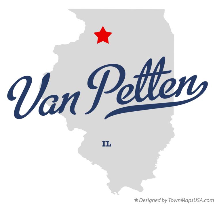 Map of Van Petten Illinois IL