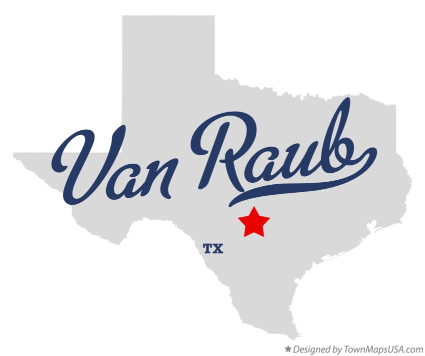 Map of Van Raub Texas TX