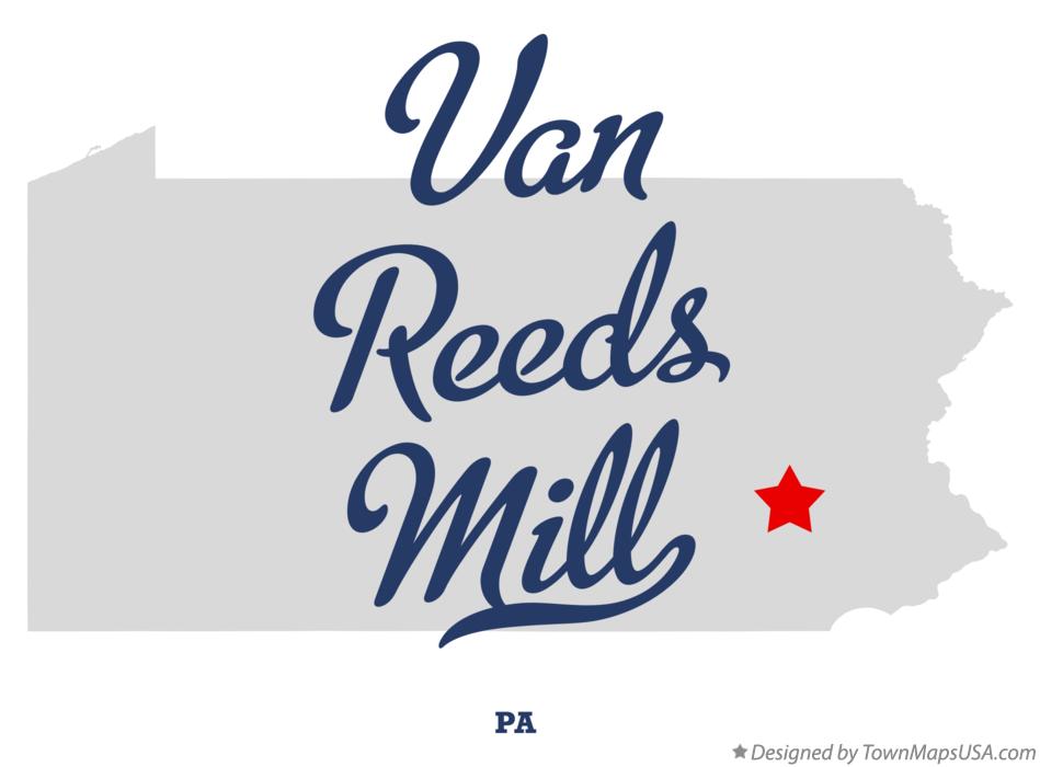 Map of Van Reeds Mill Pennsylvania PA
