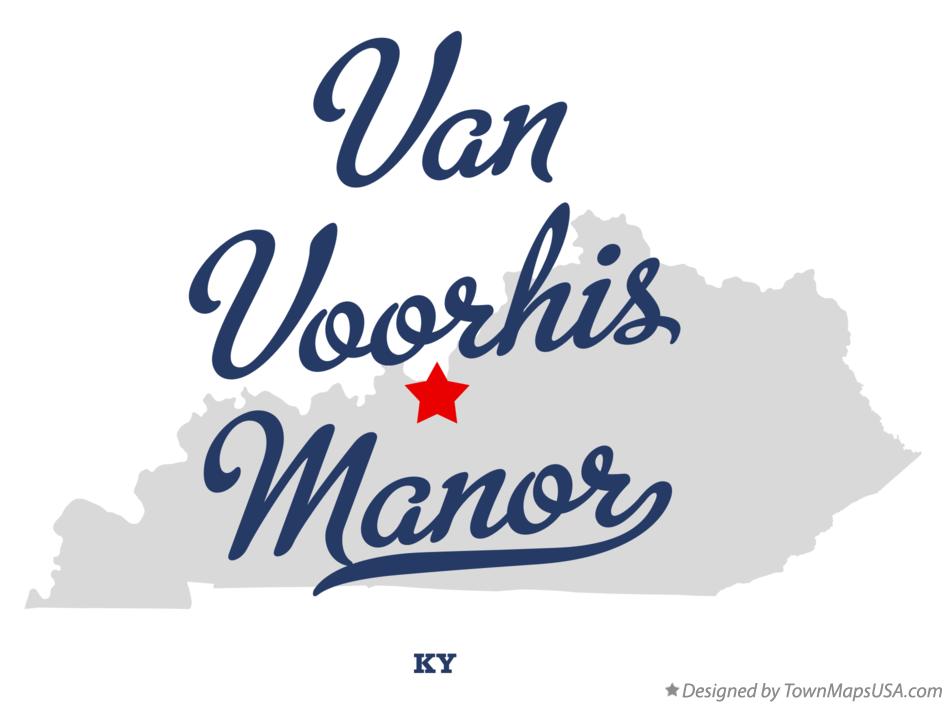 Map of Van Voorhis Manor Kentucky KY